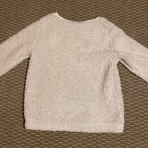 White deer fluffy crew neck - Picture 2 of 2